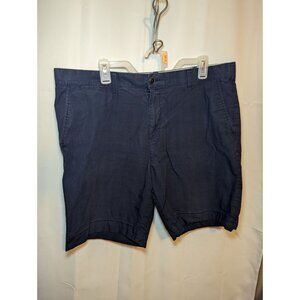 Tommy Hilfiger Shorts Men's Size 38 Navy Blue Chino Custom Fit Coupe Sur Mesure